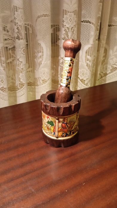 Almofariz de madeira