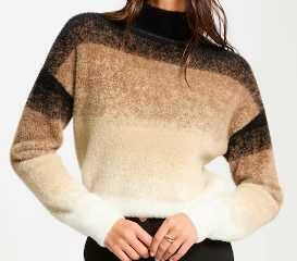 Camisola de gola alta castanha em pêlo Morgan (NOVA COM ETIQUETA)