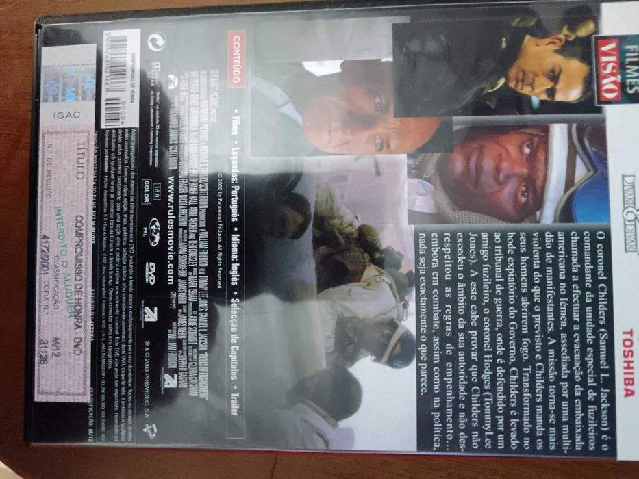 filme dvd original - compromisso de honra