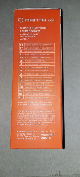 Nowy mikrofon karaoke dla dzieci Manta