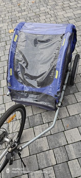 Riksza do roweru dla dwójki dzieci