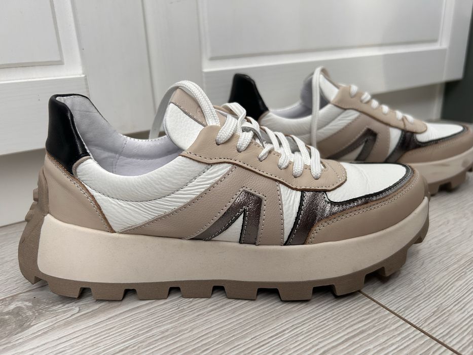 Sneakersy skora naturalna skórzane 36 rusin ohbutik
