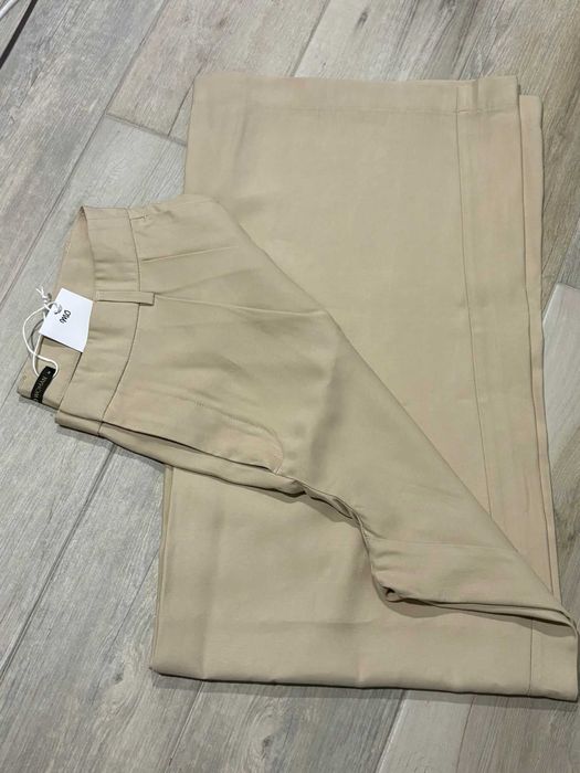 Calças Modalfa wide leg bege M