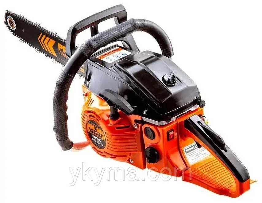 Ланцюгова бензопила CARVER 18", 52 куб.см, 7000 об/хв