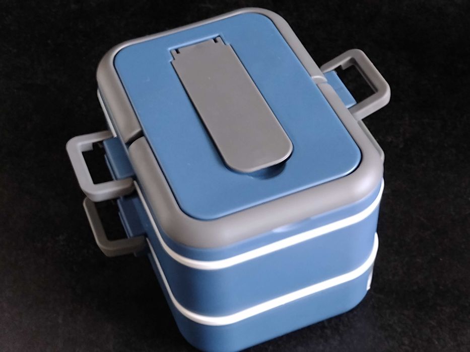 Termiczny Termos na żywność - 3 przegródki łyżka