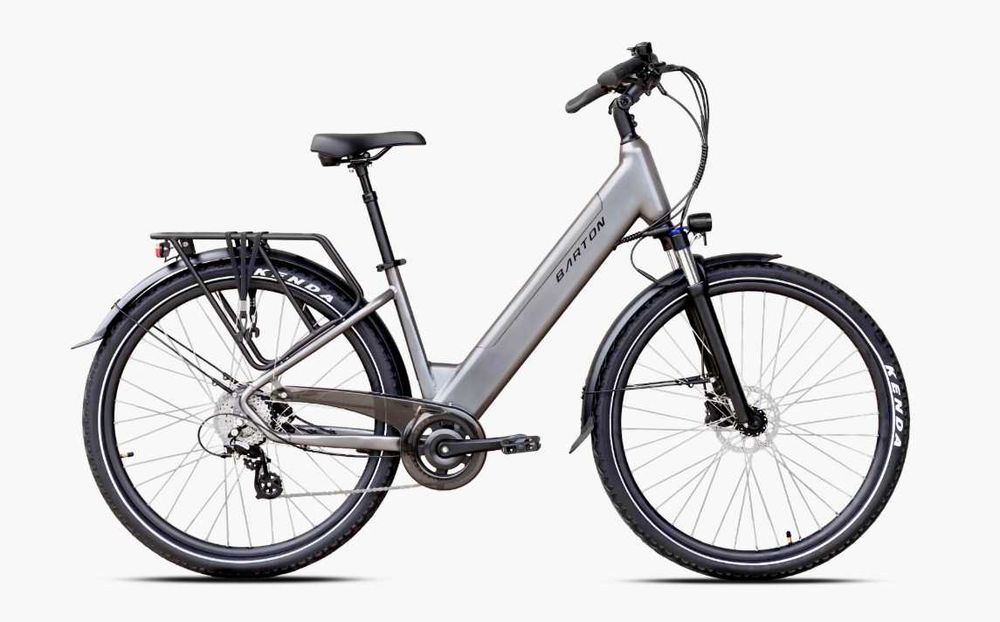 Rower elektryczny Barton E-smart Basic 28" zasięg 90km szampański AGAT