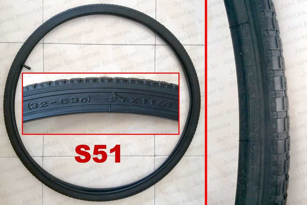 Pneus 27x1_1/4, 26x1_1/4, 24x1_1/4, 20x1_1/4, 16x1_1/4, 14x1_1/4