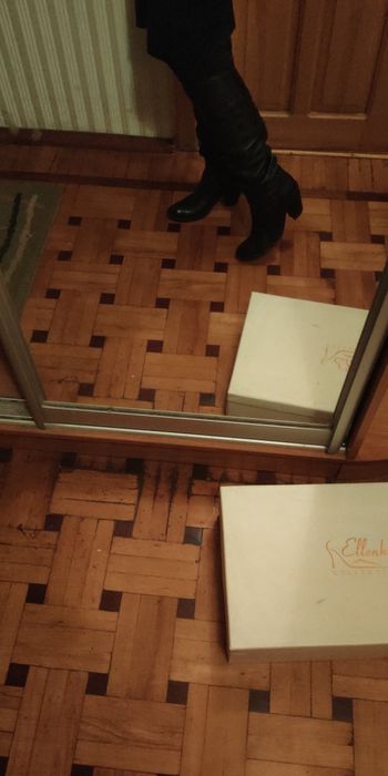 Чоботи - труби  Benetton натуральна шкіра Сапоги- трубы кожа