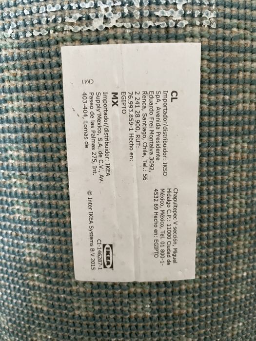 Carpete medidas nad fotos azul