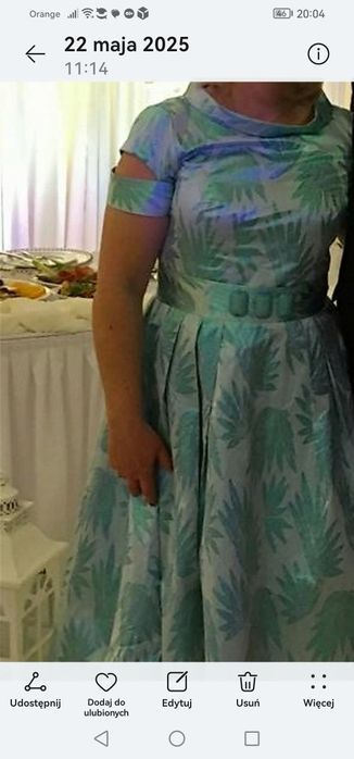 Sukienka na wesele, elegancka, kobieca, niepowtarzalna L'AF - 40