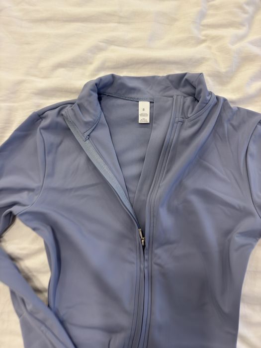 Блакитний голубий комбінезон  костюм цільний для спорту йоги пілатесу