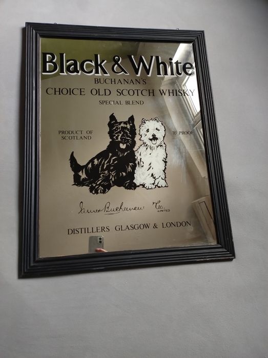 Lustro  reklamowe - vintage