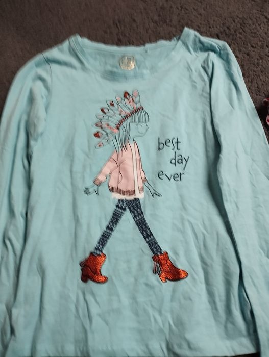 Bluzki dziewczęce rozm 146/152 zestaw 4 szt