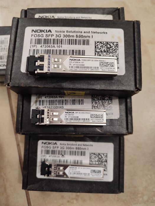 NOWE Nokia SFP 3G 300m 850nm | 472063A.101 | 10 szt. | ORYGINAŁ