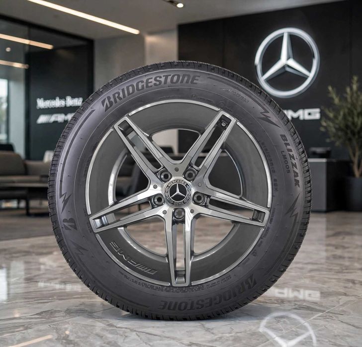Oryginalne Koła Zimowe 18" E W214 AMG A2144011700 Bridgestone DOT 2026 - Blizzak