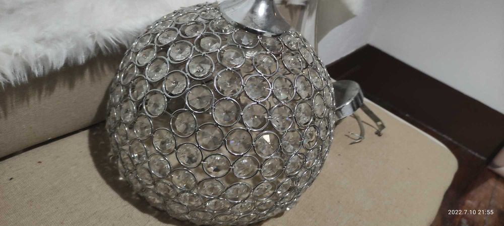 Candeeiro de tecto, com brilhantes
