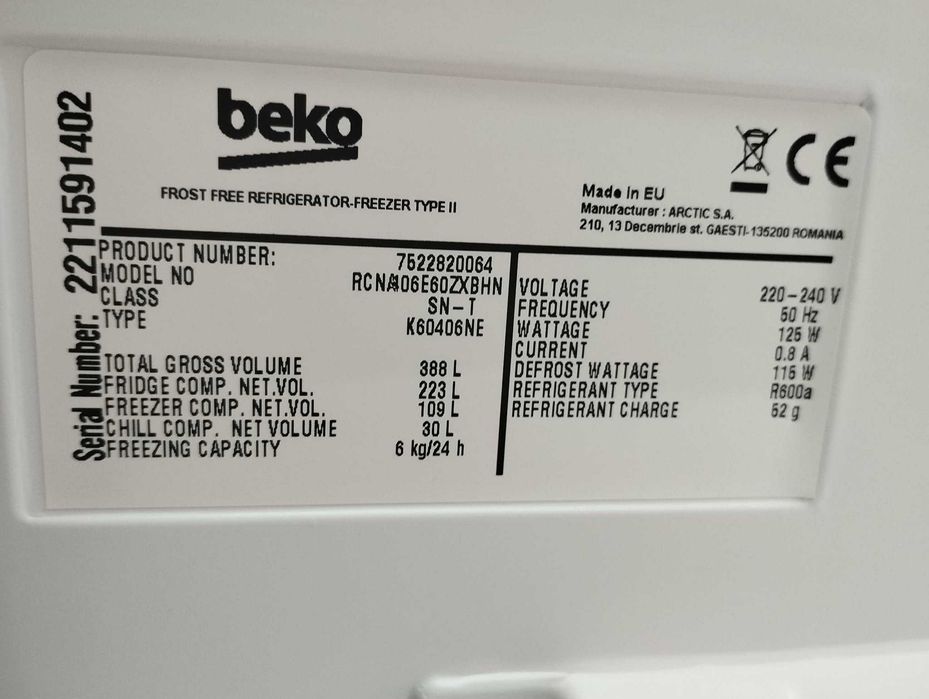 Półki i szuflady do lodówki Beko