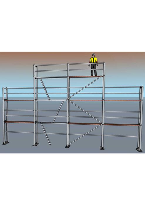 Rusztowanie elewacyjne idealny komplet pletak, poznańskie duży zestaw