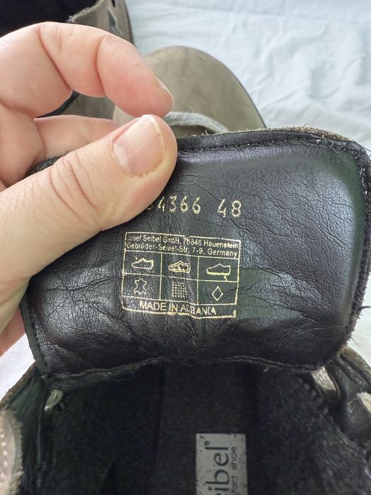 Чоловічі чоботи німецького бренду, нубук, 48 розмір