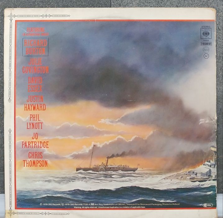 Jeff Wayne -The War Of The Worlds. 1978r. EX.