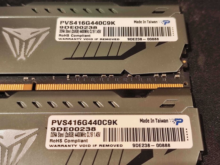 Patriot Viper Steel 16GB 2x8GB DDR4 4400MHz CL19 RAM