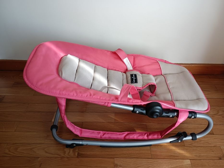 Espreguiçadeira para bebé cor de rosa