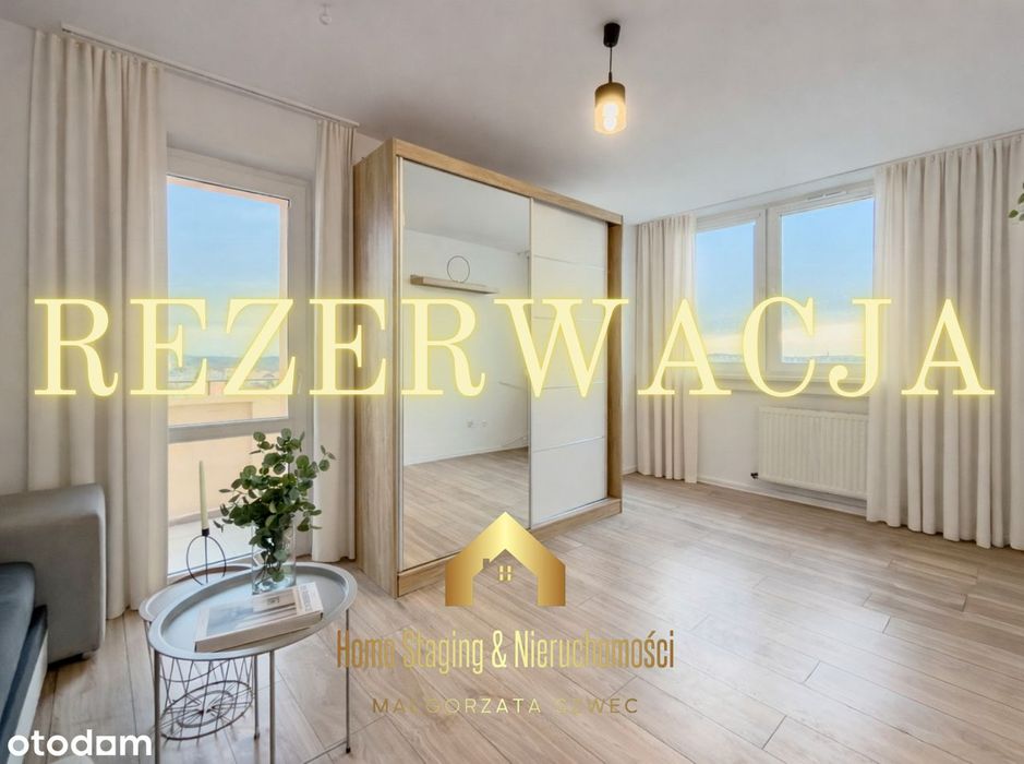 2-pokojowe mieszkanie z balkonem i panoramicznym widokiem na miasto