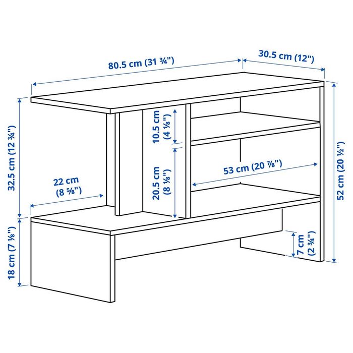 Stolik ciemnobrązowy holmerud ikea