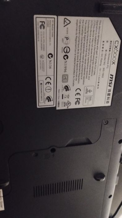 Ноутбук MSI CX 600 16"