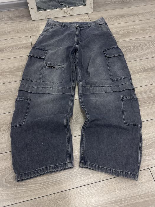 Мужские щирокие карго джинсы Wide Leg Baggy Fit