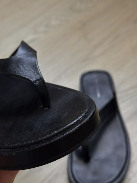 В'єтнамки Mango Selection чорні шкіряні 38 розмір