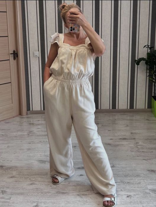 Шикарний льоновий комбез h&m розмір М