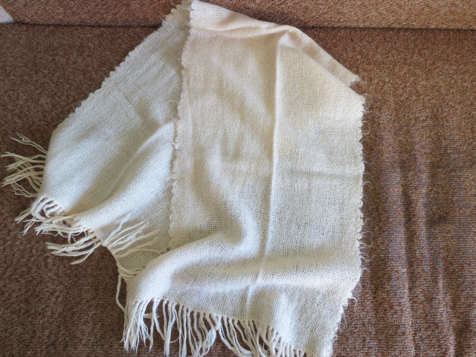 Шарф шаль молочна