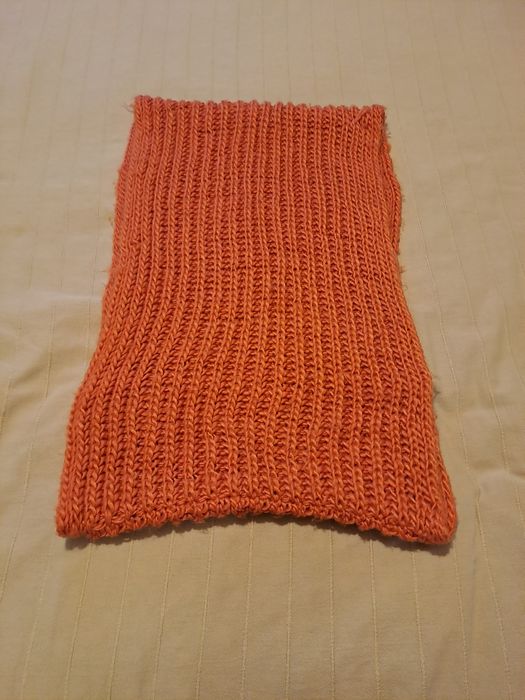 Ciepły komin. Szał. Pomarańczowy