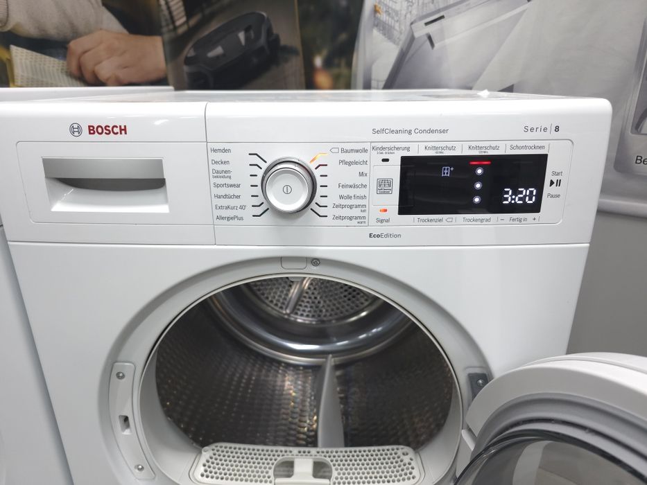 Коплект Bosch 8 serie пральна і сушильна машина  тепловий насос 8кг 2021 рік