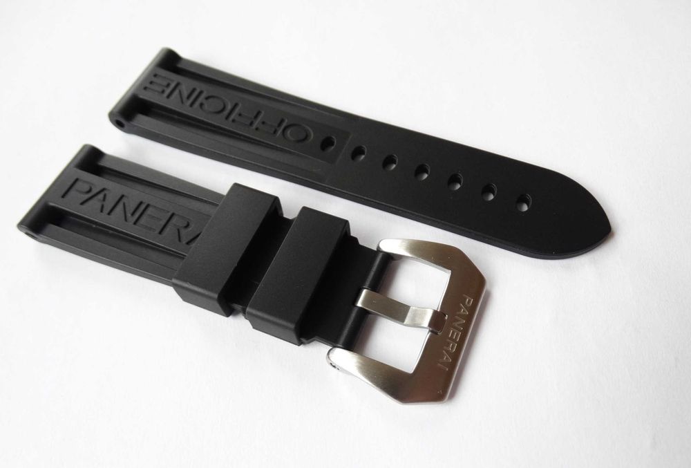 Pasek silikonowy do zegarka Panerai PAM 24mm zakręcana klamra pre-v