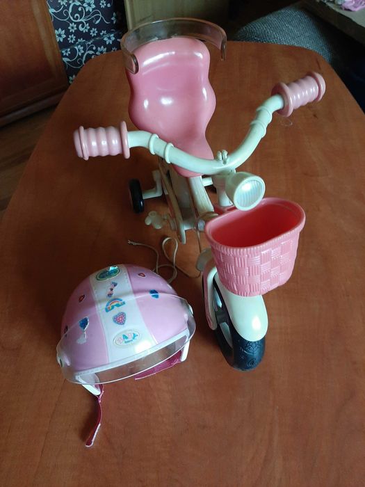 rowerek i kask dla lalki