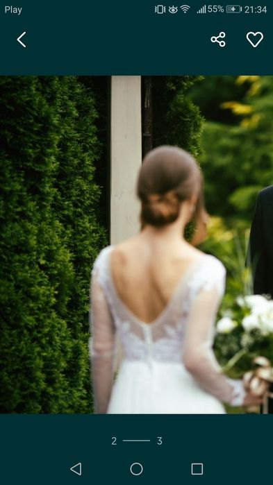 Suknia Ślubna Sabe model Siena Długi rękaw