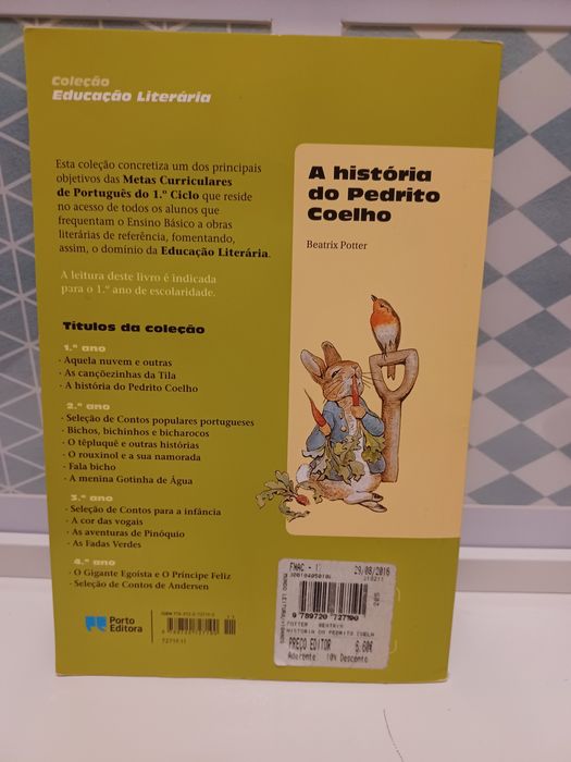 Livro A história do Pedrito Coelho - PNL 1 Ano