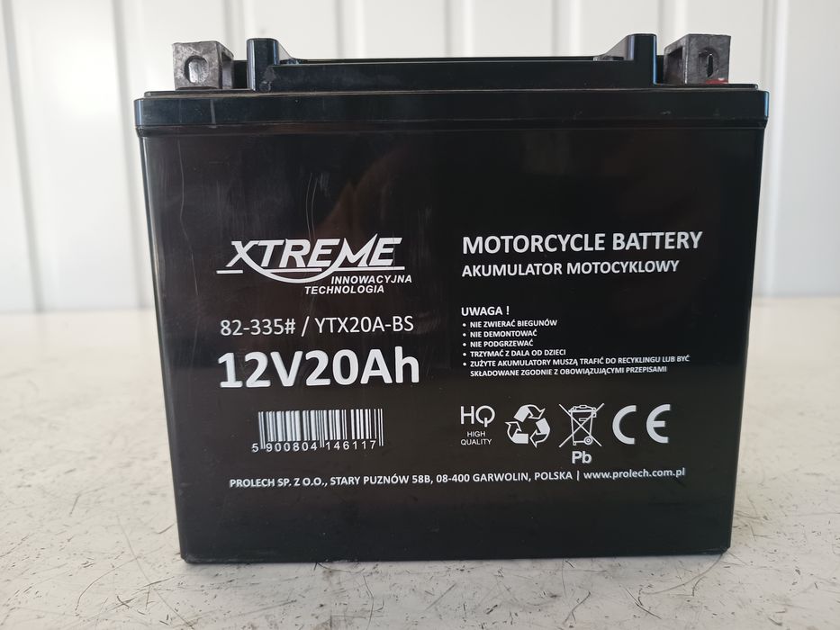 Akumulator Xtreme 12V 20Ah quad Yamaha grizzly 550 / 700