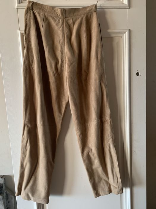 Штани жіночі Calvin Klein з натуральної замші, М, 44-46