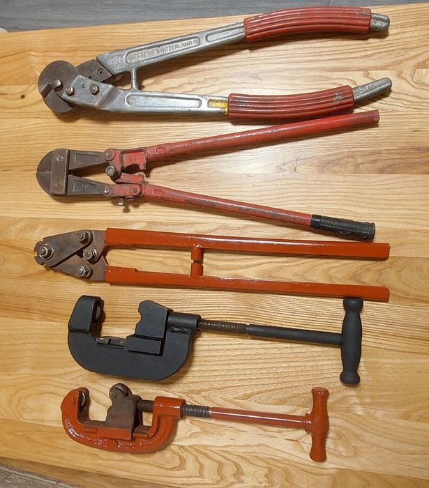 Труборезы, болторезы.