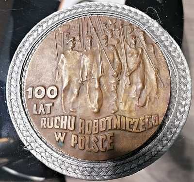 Medal z PRL - 100 Lat Ruchu Robotniczego w Polsce