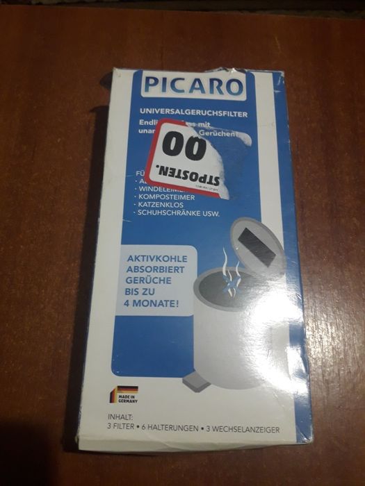 Фільтр запахів PICARO з активованим вугіллям для сміттєвого баку