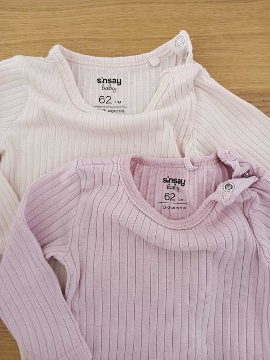 Body prążkowane niemowlęce dziewczęce r. 62 Sinsay