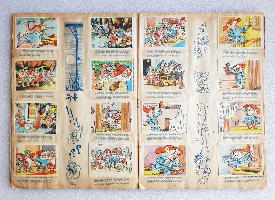 Antiga Caderneta Completa "BRANCA de NEVE" ~ 240 cromos ~ 1952 ~ RARA