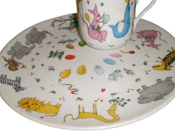 Serviço Criança 3pcs Vista Alegre - Animais vintage