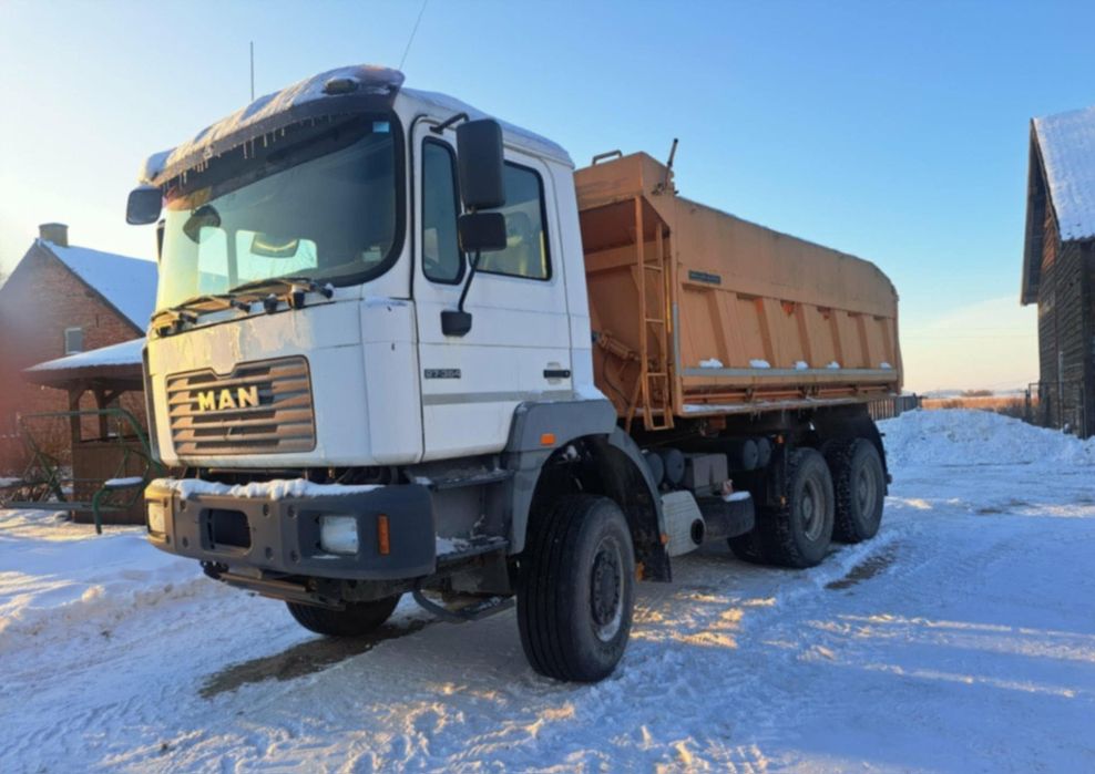 Transport wywrotka 3 osiowa 14 ton oraz usługi koparko-ładowarką