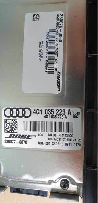 wzmacniacz bose audi a6 a7 a8 4g1035223a