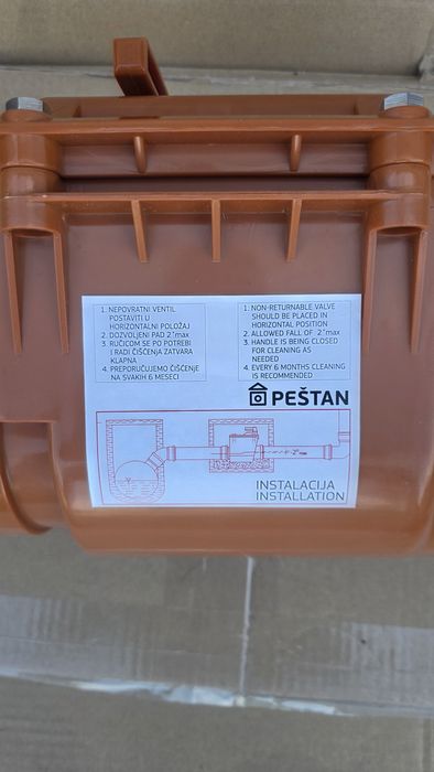 PEŠTAN zawór zwrotny, Ø DN 125 mm